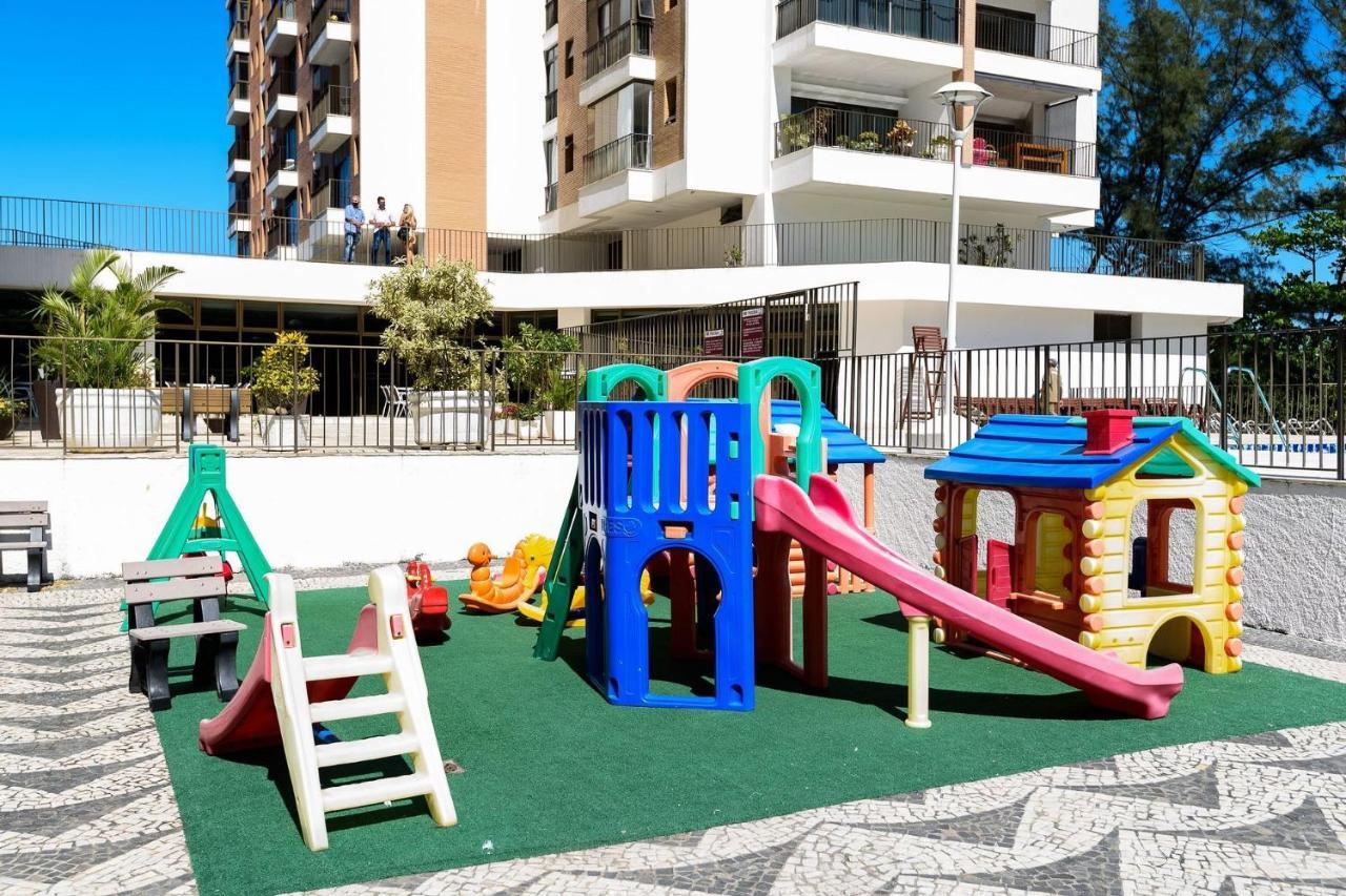 リオデジャネイロOmar Do Rio - Lc 1203 Moderno 2Qts Beira-Mar, Com Vista E Piscina, Academia, Quadra De Esportes E Smart Tvアパートメント エクステリア 写真